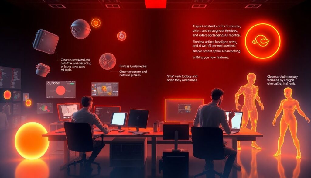 Современные тренды в 3D-моделировании персонажей - иллюстрация