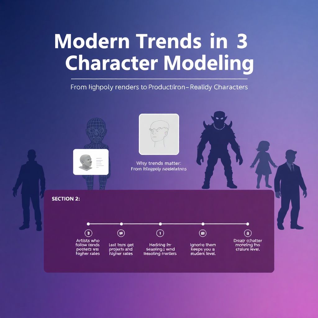 Современные тренды в 3d-моделировании персонажей для игр и анимации