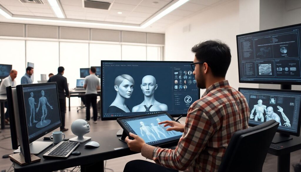 Тенденции в моделировании персонажей: от клиновидной анатомии к фрагментированной сетке - иллюстрация