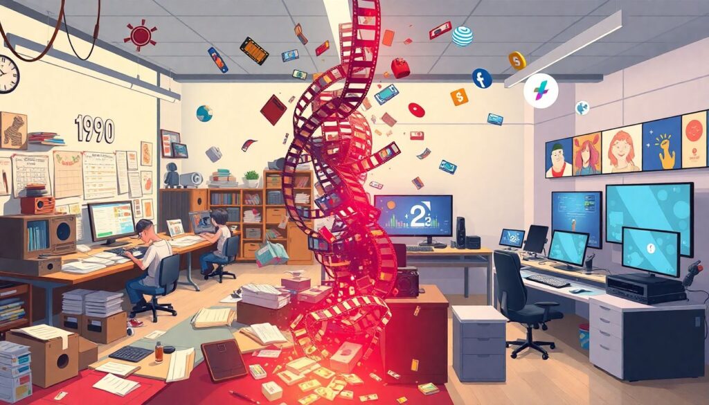 Разбор по эпохам: 90-е, 2000-е, 2010-е в анимации - иллюстрация