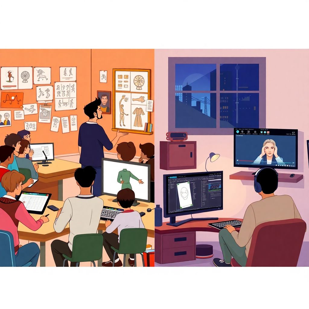 Изучение анимации: что выбрать — онлайн курсы или офлайн классы