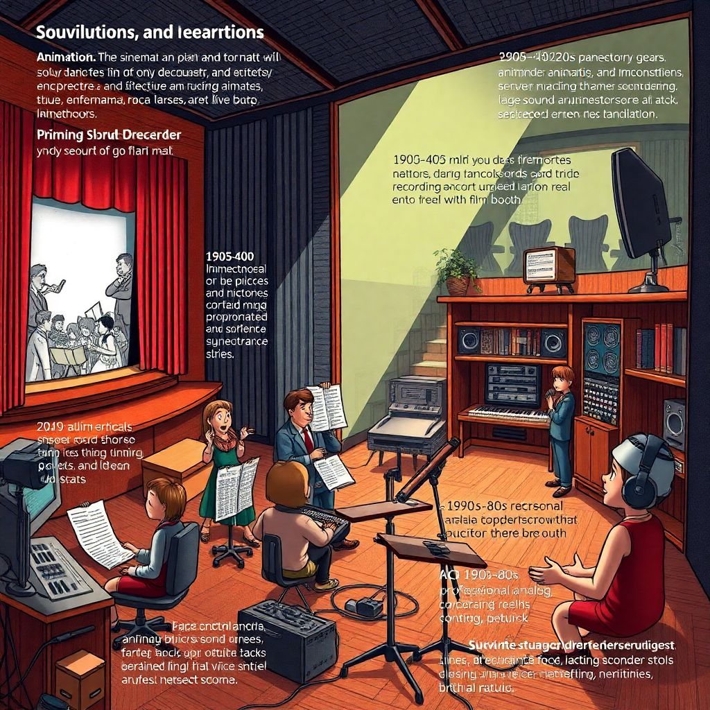 История записи и репетиций звука в анимации: развитие технологий и подходов