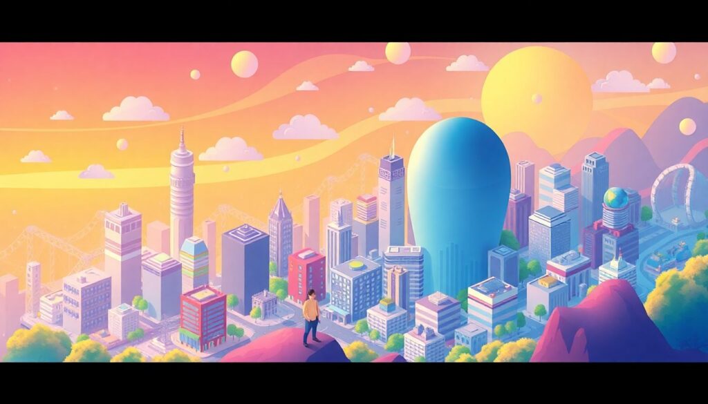 Преобразование стилей: от минимализма к детализированной графике - иллюстрация