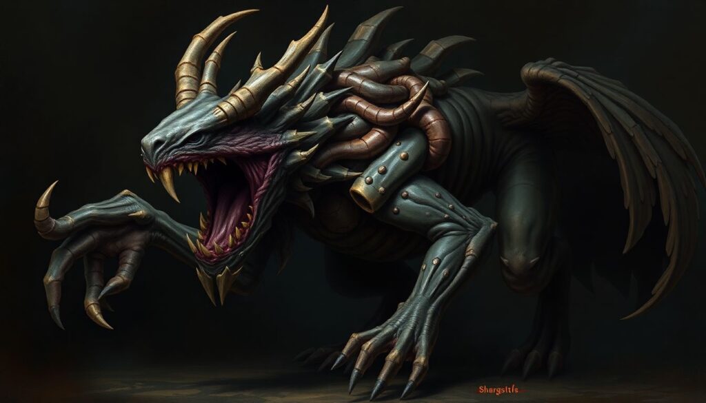 Обзоры монстров и персонажей: дизайн и концепты - иллюстрация