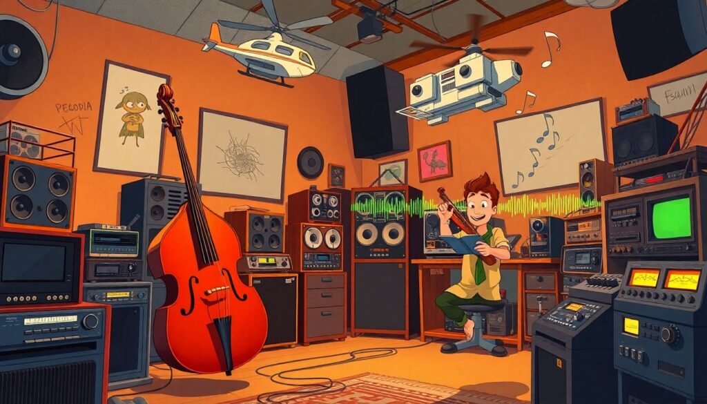 История создания звуковых эффектов в мультфильмах - иллюстрация