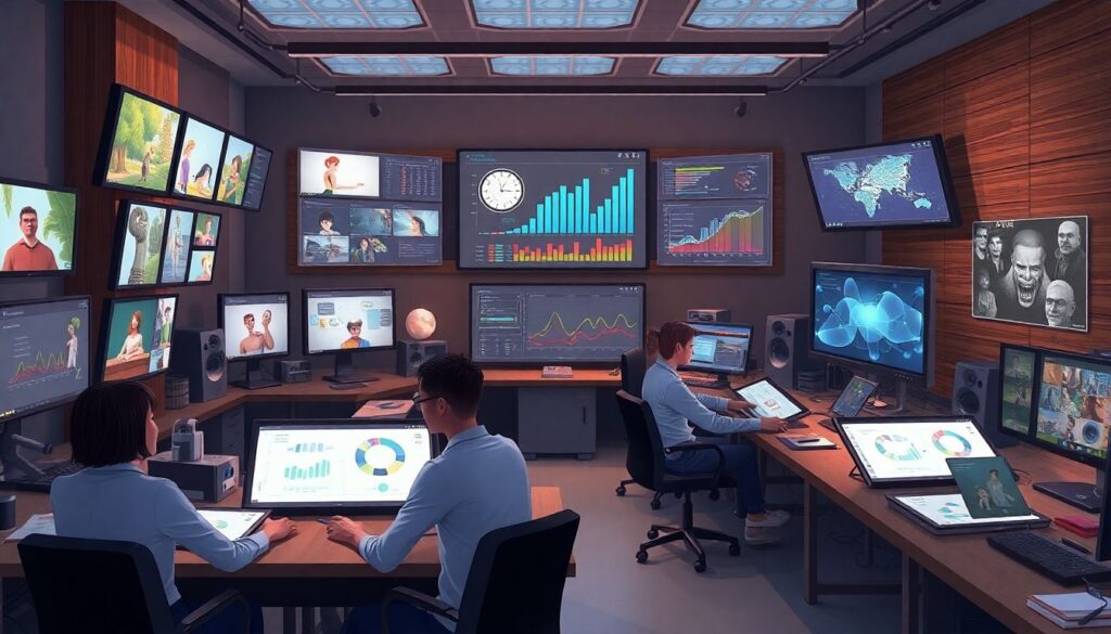 Управление проектами в студиях анимации - иллюстрация