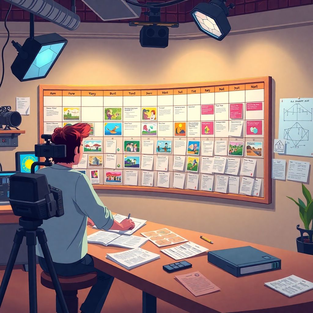 Как устроено расписание съемок мультфильма: этапы планирования и работы